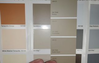 Paint sample colors