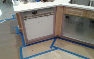kitchen remodel in progress